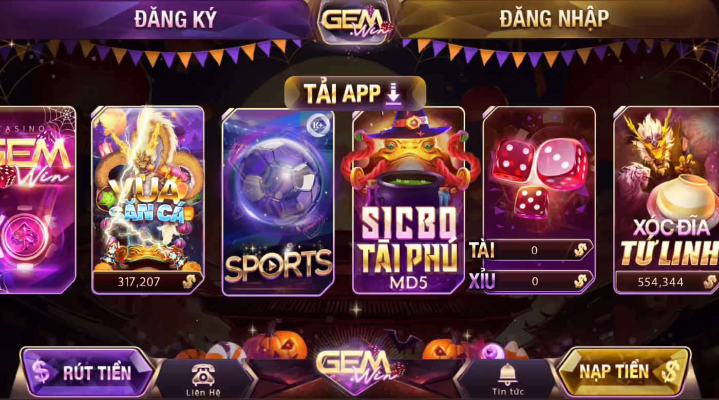 Truy cập vào cổng game Gemwin 